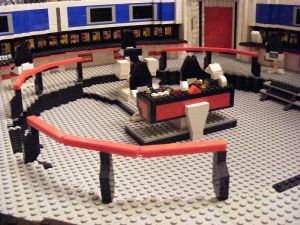 TOS Enterprise bridge made from Lego